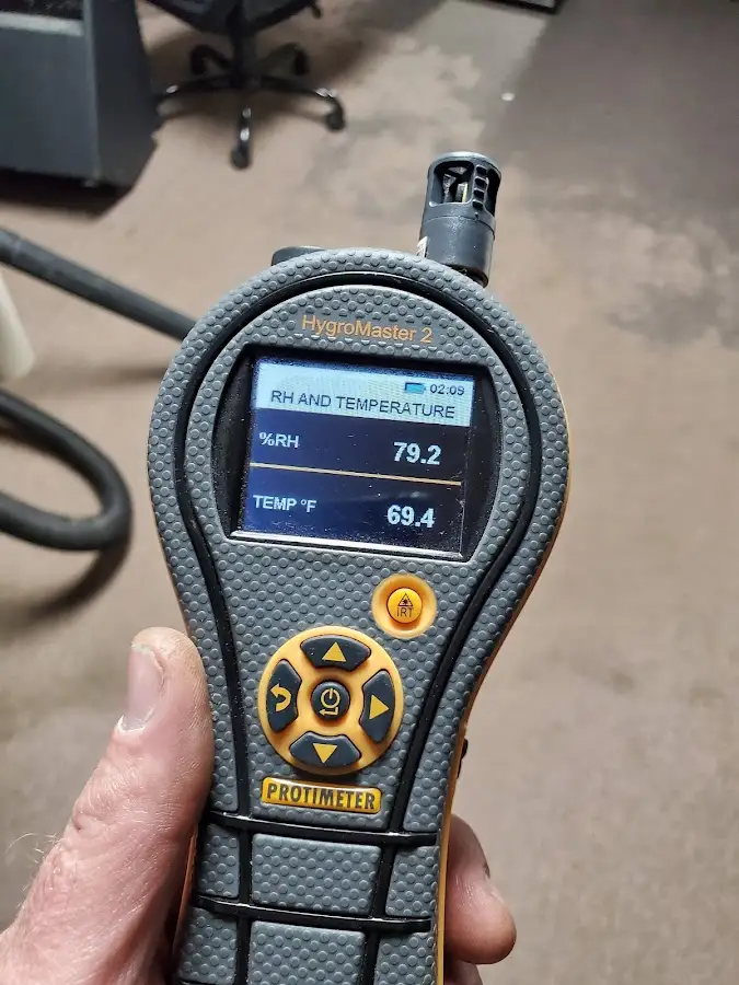 Moisture meter humidity assessment for Mold Remediation & Removal in Brook Park